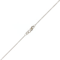18K White Gold Oval Opal and Diamond Pendant Necklace