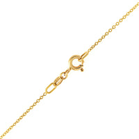 18K Yellow Gold Oval Blue Opal and Diamond Halo Pendant Necklace