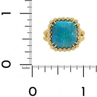 Suzy Landa 18K Yellow Gold One-of-a-Kind Opal and Diamond Ring