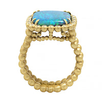 Suzy Landa 18K Yellow Gold One-of-a-Kind Opal and Diamond Ring