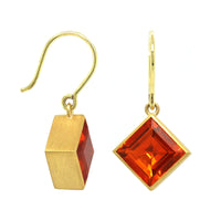 Mallary Marks 22K Yellow Gold Fire Opal Drop Earrings