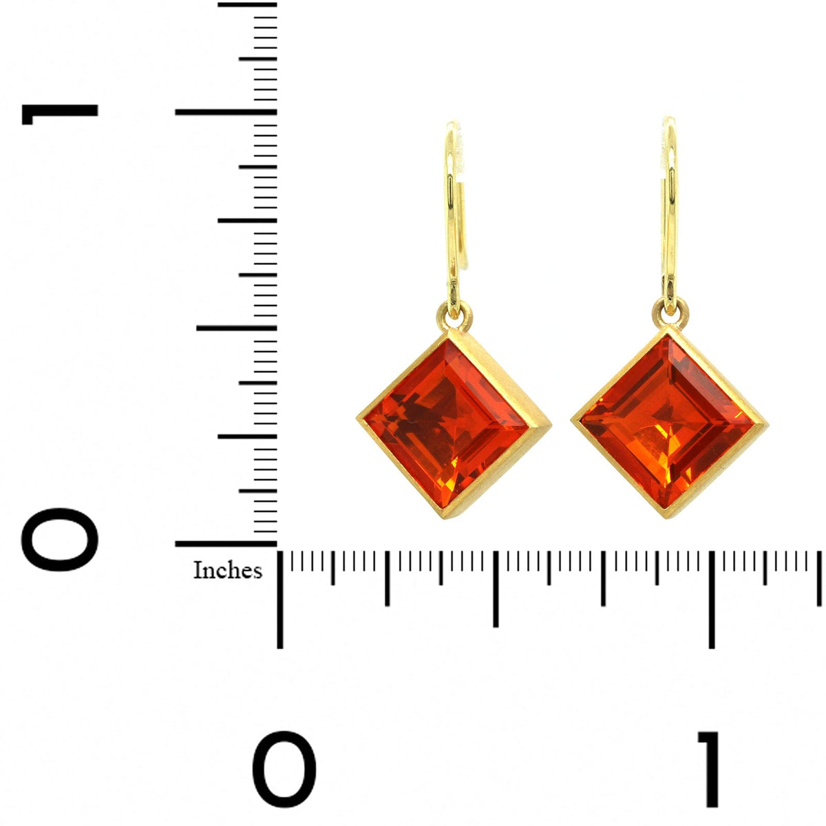 Mallary Marks 22K Yellow Gold Fire Opal Drop Earrings