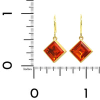 Mallary Marks 22K Yellow Gold Fire Opal Drop Earrings
