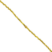 18K Yellow Gold Olive Opal Bead Bracelet