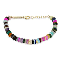 Zoe Chicco 14K Yellow Gold Dark Mixed Opal Beaded Bracelet