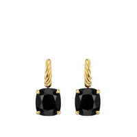 Marbella Drop Earrings 18K Yellow Gold with Black Onyx, 11mm