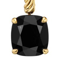 Marbella Drop Earrings 18K Yellow Gold with Black Onyx, 11mm