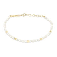 Zoe Chicco 14K Yellow Gold Beaded Single Strand Pearl Bracelet