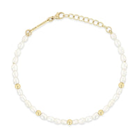 Zoe Chicco 14K Yellow Gold Beaded Single Strand Pearl Bracelet