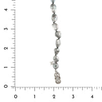 Mikimoto 18K White Gold Black South Sea Baroque Pearl Bracelet