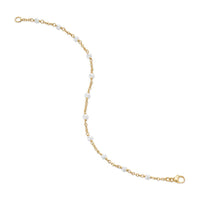 Pearl Classics Station Bracelet 18K Yellow Gold, 3.5mm