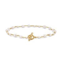 Pearl Classics Toggle Chain Bracelet 18K Yellow Gold, 4.5mm