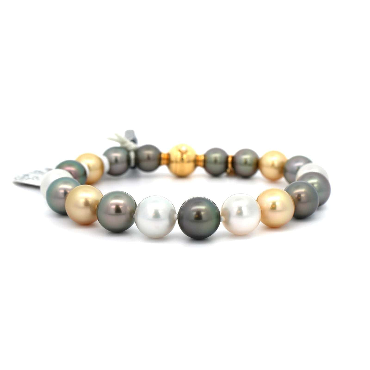Mikimoto 18K Yellow Gold Multi South Sea Pearl Bracelet – Long's