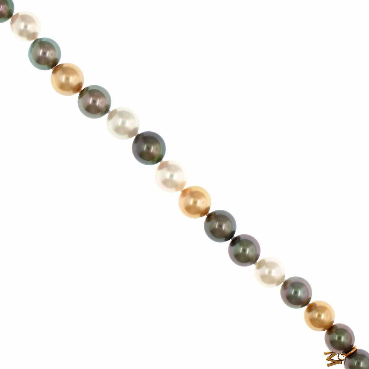Mikimoto 18K Yellow Gold Multi South Sea Pearl Bracelet – Long's