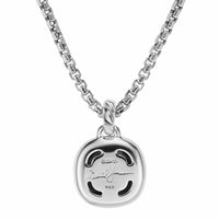 Albion® Pendant Sterling Silver with Black Onyx and Diamonds, 11mm