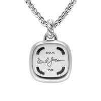 Albion® Pendant Sterling Silver with Black Onyx and Diamonds, 15mm