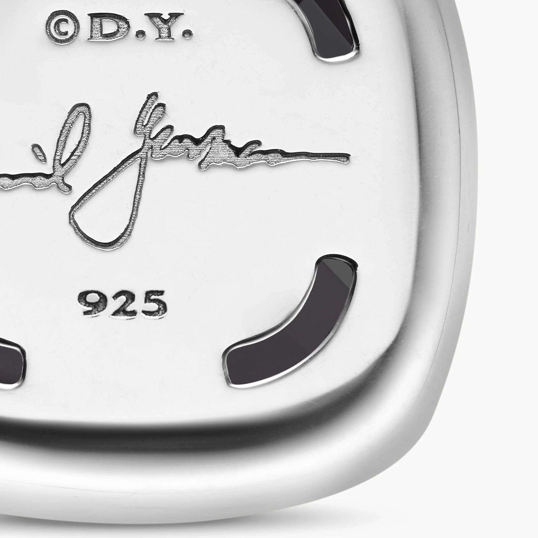 Albion® Pendant Sterling Silver with Black Onyx and Diamonds, 15mm