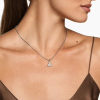 DY Elements® Heart Pendant Sterling Silver with Diamonds, 12.7mm
