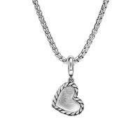 DY Elements® Heart Pendant Sterling Silver with Diamonds, 12.7mm