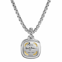 Albion® Pendant Sterling Silver with 18K Yellow Gold and Champagne Citrine, 11mm