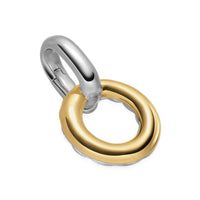 Amulet Holder Sterling Silver with 14K Yellow Gold, 20.3mm