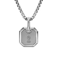 Octagonal Amulet Sterling Silver, 15mm