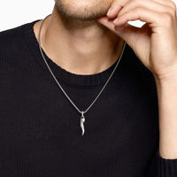 Cornicello Amulet Sterling Silver, 30.6mm