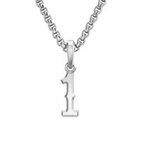 Number One Amulet Sterling Silver, 18.6mm