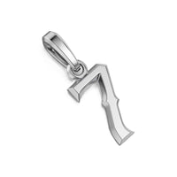 Number Seven Amulet Sterling Silver, 18.6mm