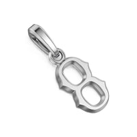 Number Eight Amulet Sterling Silver, 18.6mm