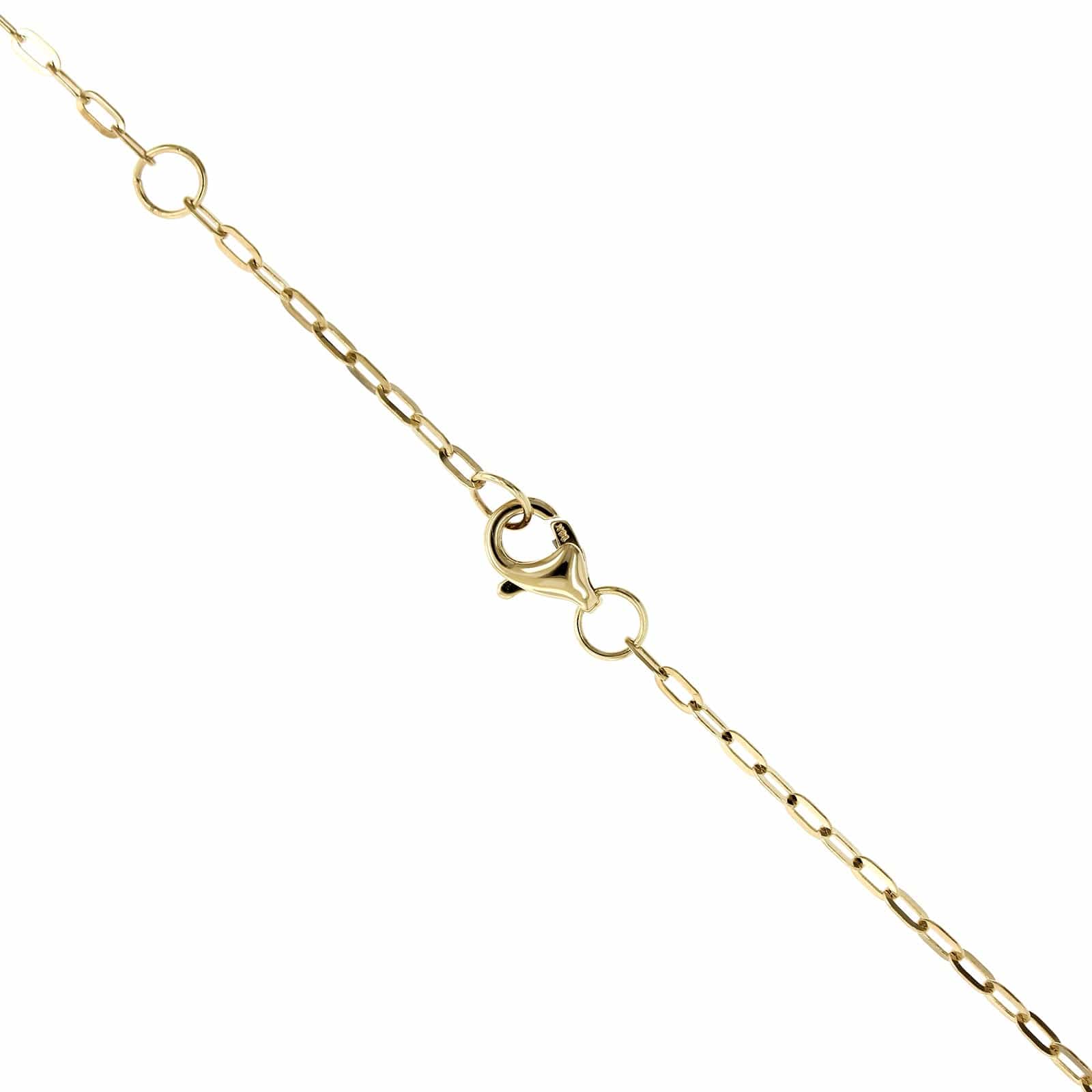 14K Yellow Gold Pearl & Diamond Halo Necklace