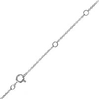 14K White Gold Round Pearl and Diamond Halo Pendant Necklace