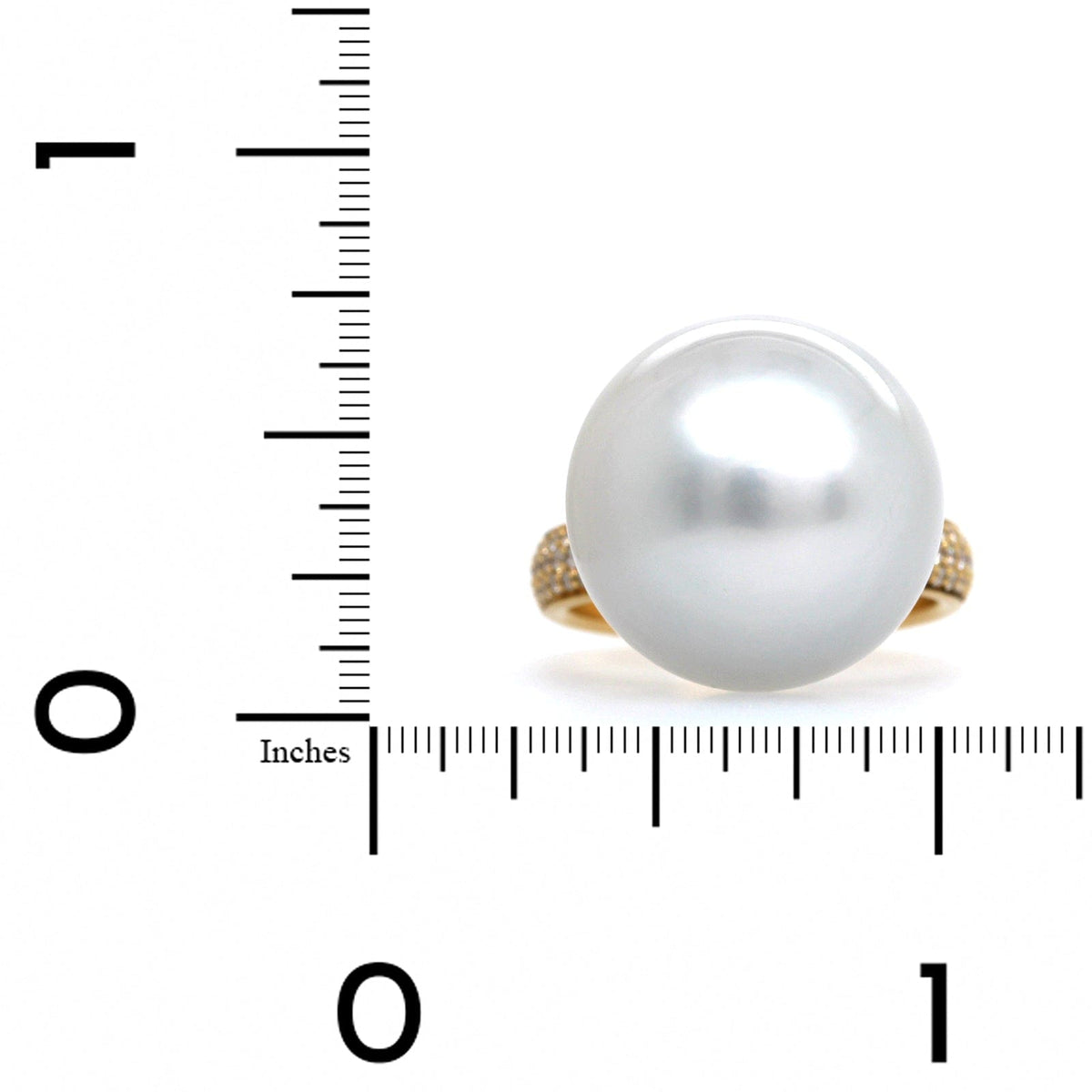 18K Yellow Gold South Sea Pearl Ring