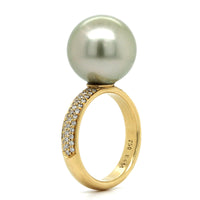 18K Yellow Gold Tahitian Pearl Ring