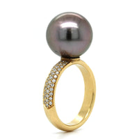 18K Yellow Gold Tahitian Pearl Ring