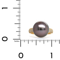 18K Yellow Gold Tahitian Pearl Ring