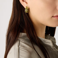 Marco Bicego Jaipur 18K Yellow Gold Peridot Hoop Earrings