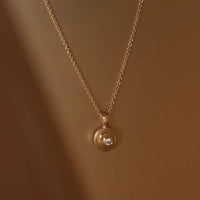 Azlee 18K Yellow Gold Staircase Petite Diamond Necklace