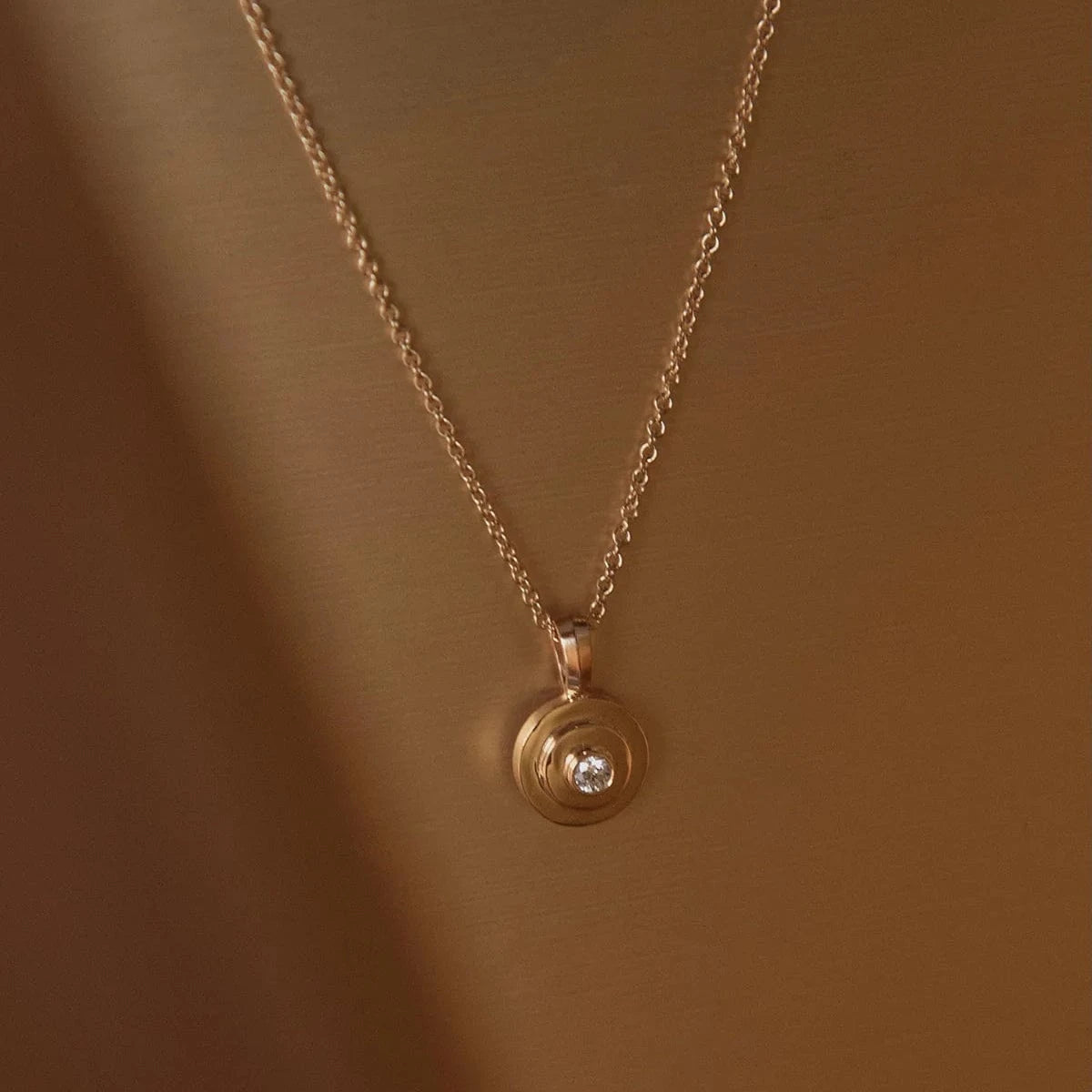 Azlee 18K Yellow Gold Staircase Petite Diamond Necklace