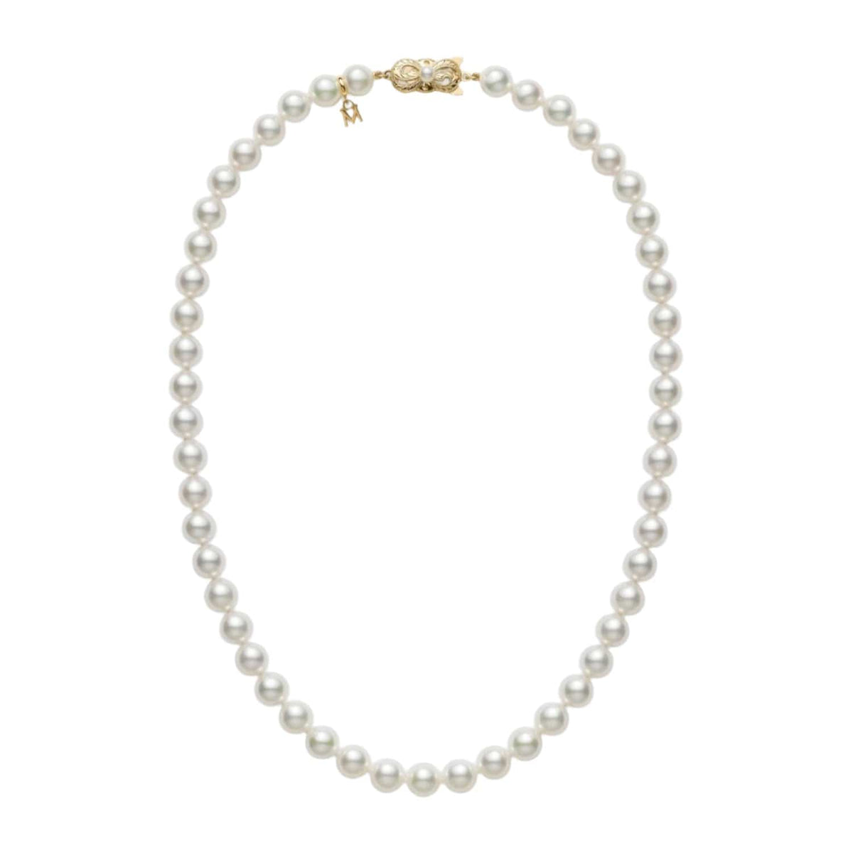 Mikimoto 18K Yellow Gold Akoya Pearl Necklace