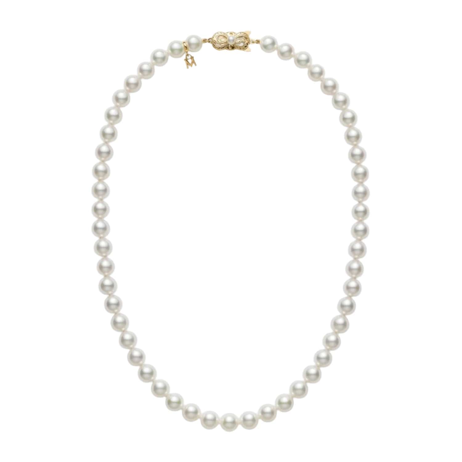 Mikimoto 18K Yellow Gold Akoya Pearl Necklace