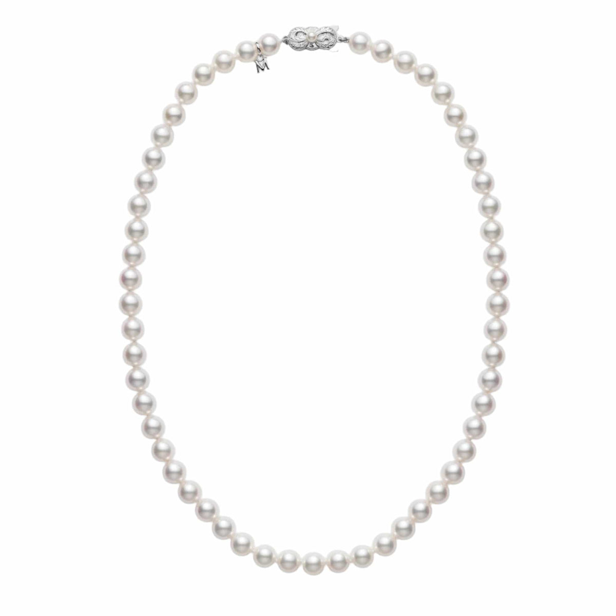Mikimoto 18K White Gold Akoya Pearl Necklace