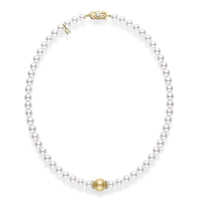 Mikimoto 18" Akoya Cultured 9x6.5mm Pearl Strand Necklace