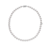 Mikimoto 18" Platinum Akoya Cultured 7x7.5mm Pearl Strand Necklace