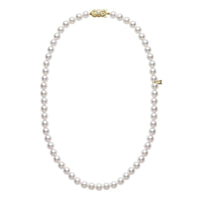 Mikimoto 18K Yellow Gold Akoya Pearl 18" Necklace