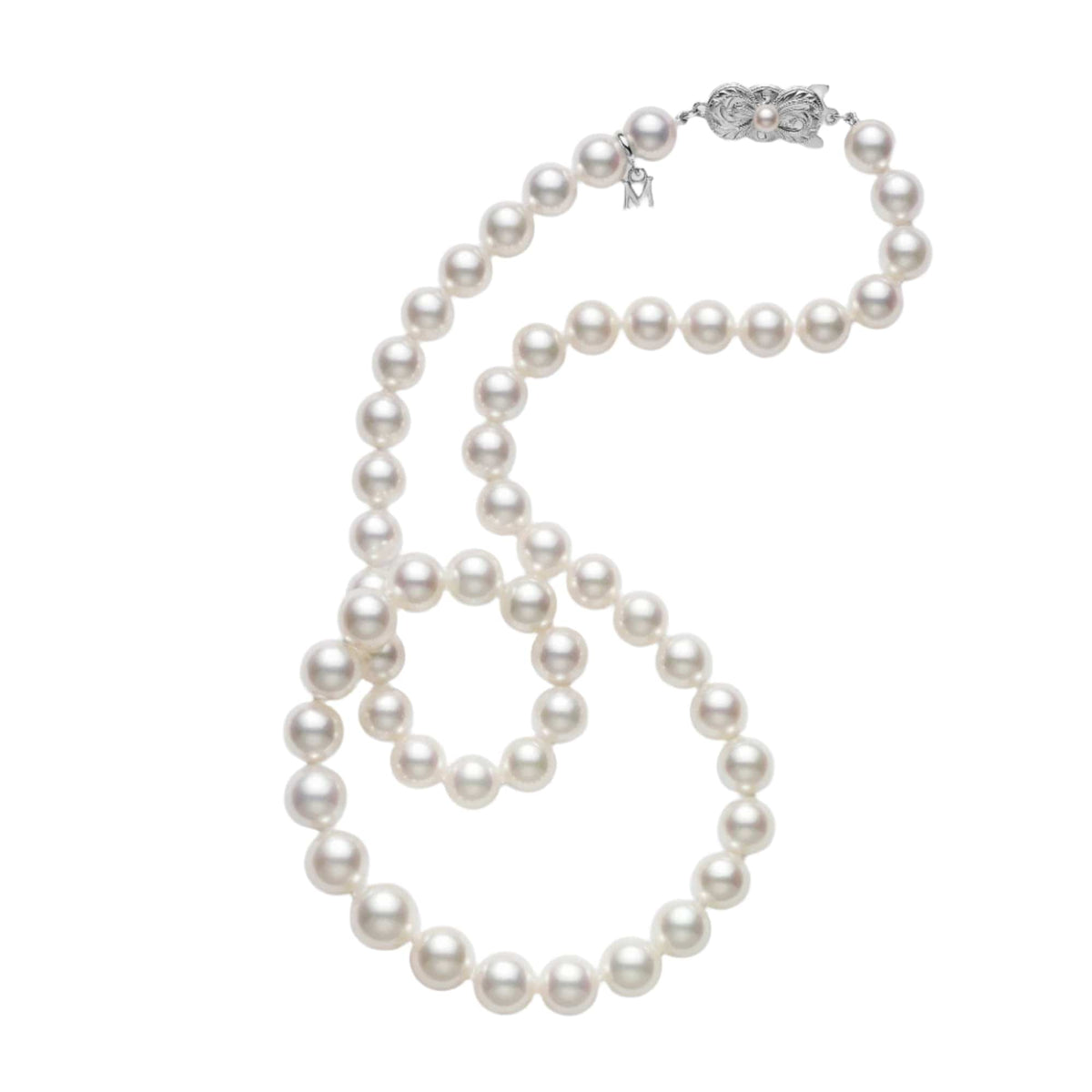 Mikimoto 18K White Gold Akoya Pearl 40" Necklace