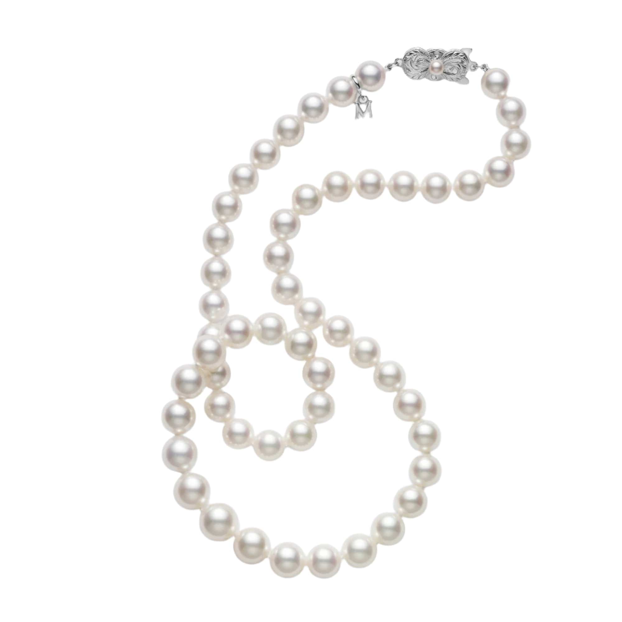 Mikimoto 18K White Gold Akoya Pearl 40" Necklace