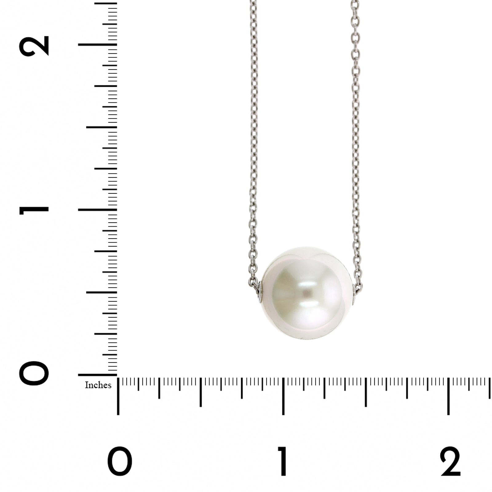 Mikimoto 18K White Gold White South Sea Pearl Pendant