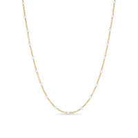 Pearl Classics Station Necklace 18K Yellow Gold, 3.5mm