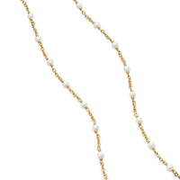 Pearl Classics Station Necklace 18K Yellow Gold, 3.5mm